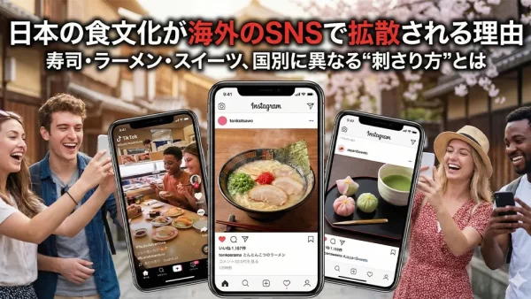 日本の食文化が海外のSNSで拡散される理由｜寿司・ラーメン・スイーツ、国別に異なる“刺さり方”とは