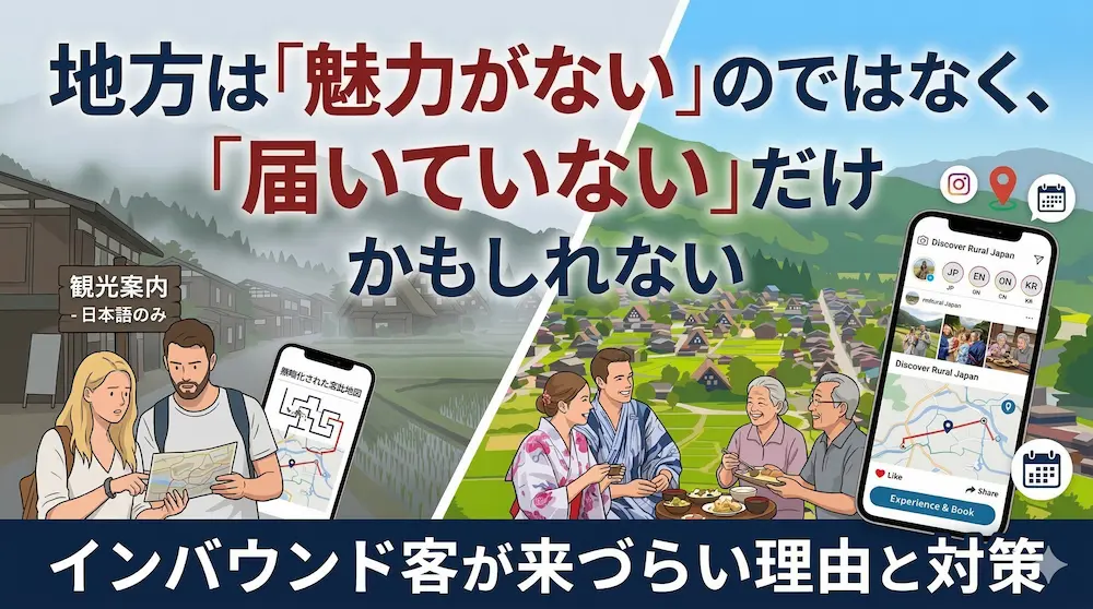 地方にインバウンド観光客が来づらい理由と対策