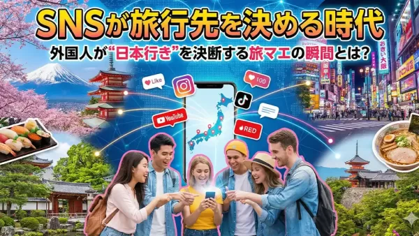 SNSが旅行先を決める時代｜外国人が“日本行き”を決断する旅マエの瞬間とは？